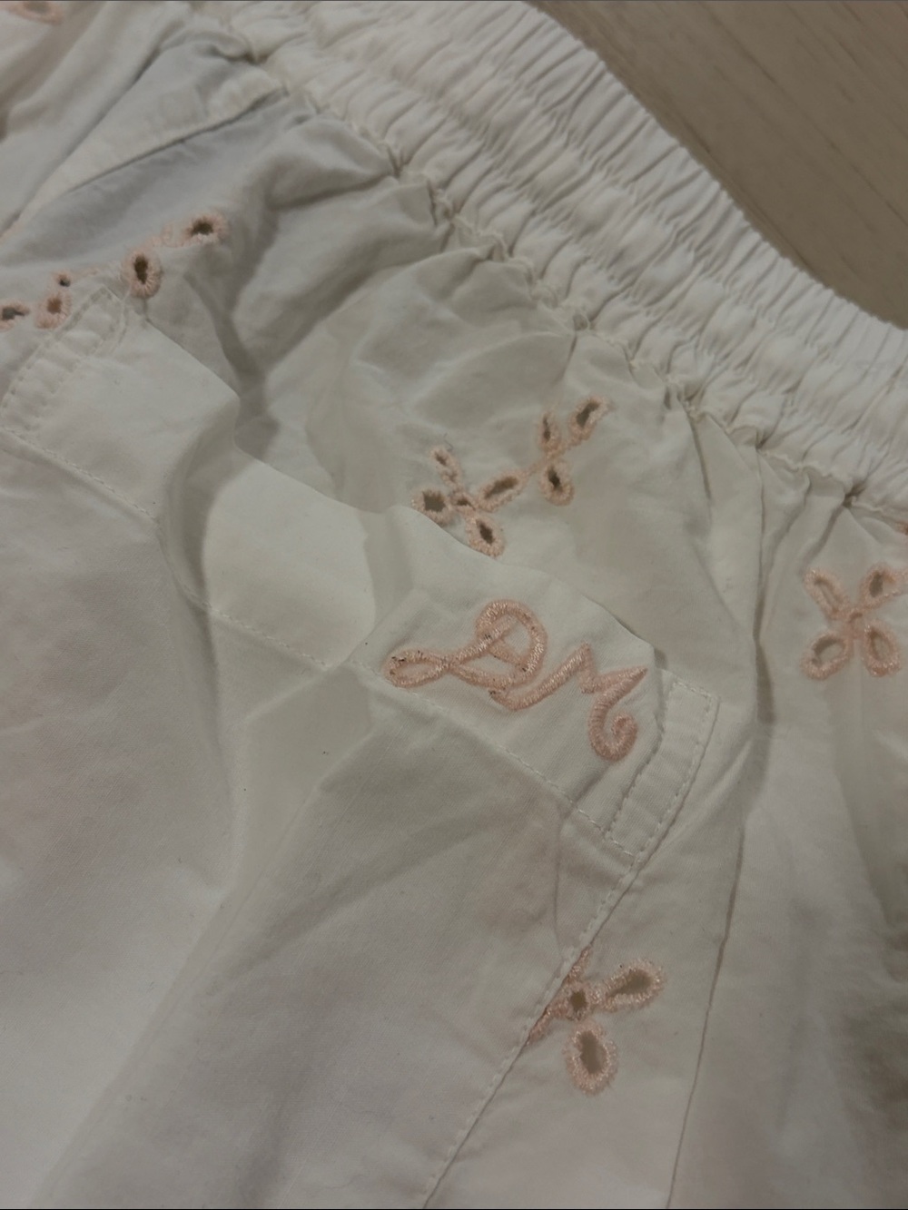 Damson Madder Lana Blouse & Short SET White Broderie Tie Cotton Cottage Boho 6 - Picture 9 of 12